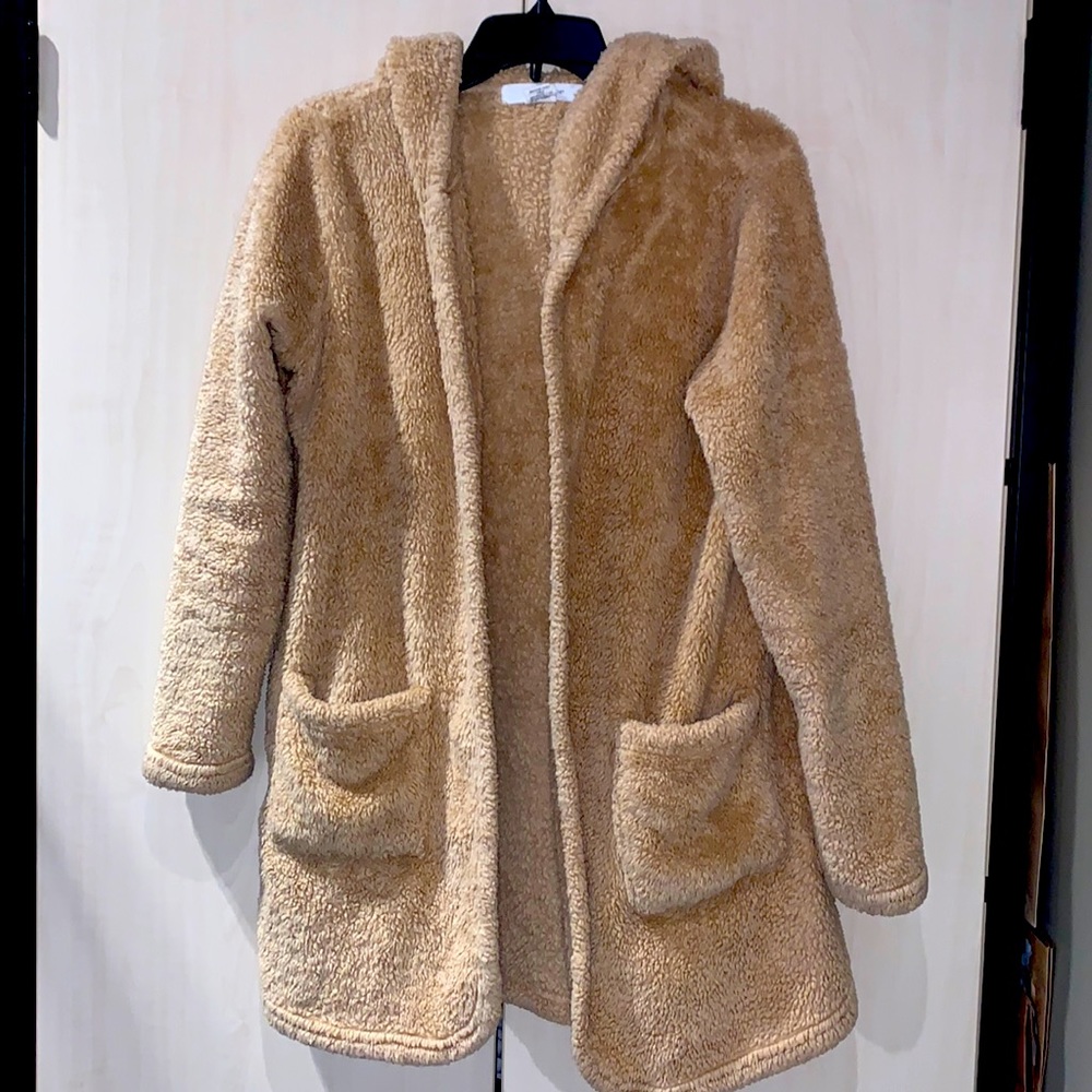 Hooded Sherpa Cardigan